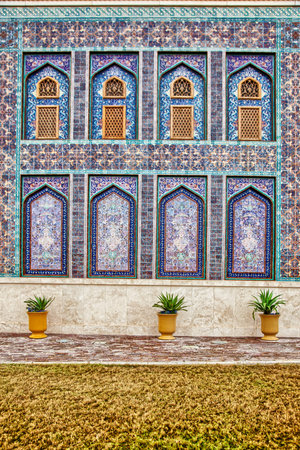 Traditional Islamic architecture in Doha, Qatarの写真素材