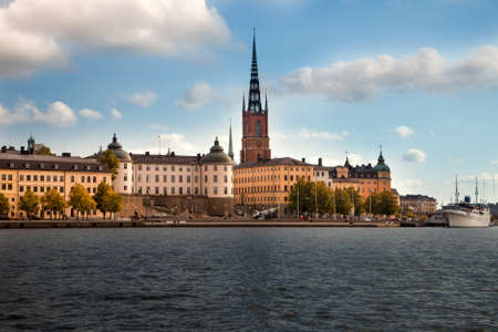 Amazing views of the old town (Gamla Stan) of Stockholm, Swedenのeditorial素材