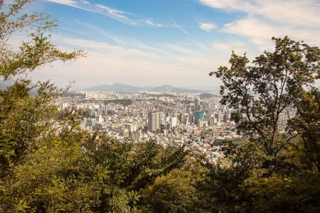 Aerial views of Seoul, South Koreaの写真素材