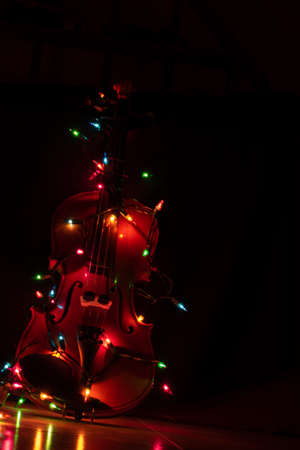 warm light in the middle of the darkの写真素材