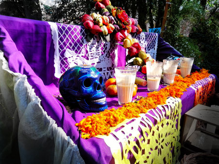 Day of the Dead, Skull of the Dead, Mexicoの写真素材
