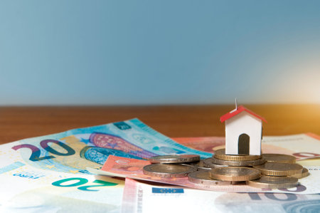 Buy a house with mortgage and loanの写真素材