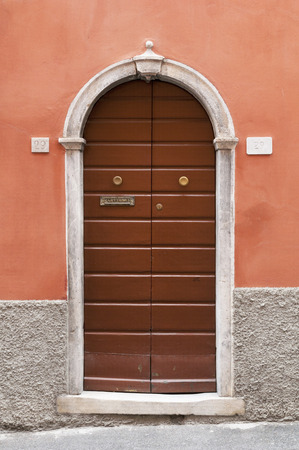 Old italian doorの写真素材