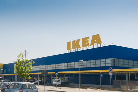 PISA, IT - APRIL, 19 2018;  IKEA store front in Pisa, Italyのeditorial素材