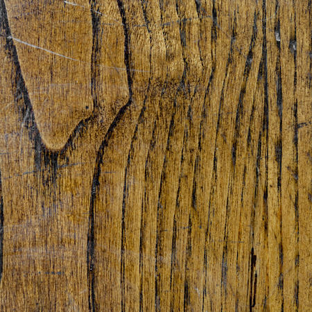Walnut wood texture with vertical veins and scratchesの写真素材