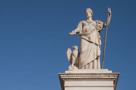 Carrara, city of Tuscany - Italy: Maria Beatrice d'Este monument in Alberica square.のeditorial素材