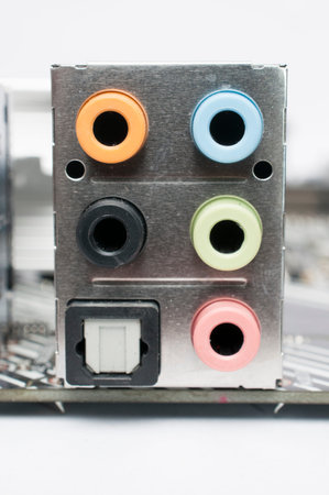 Motherboard rear audio and s / pdif ports and connectors