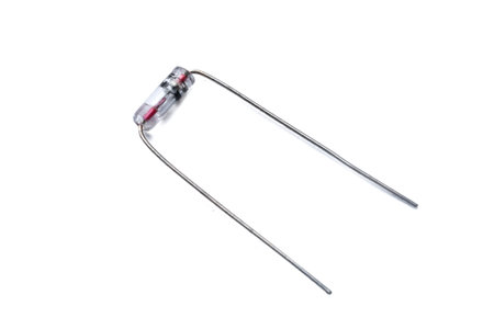 Germanium semiconductor diode close-up shotの写真素材
