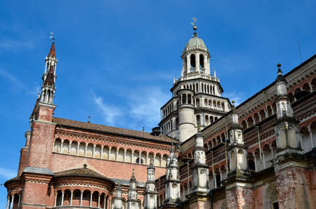PAVIA, ITALY - JUNE 12, 2016 - The chartreuse of Pavia on june 12, 2016. The chartreuse is an important example of renaissance religious architectureのeditorial素材