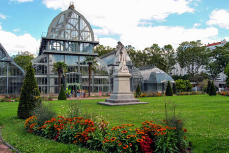 LYON, FRANCE - JULY 30, 2013 - Botanical garden of Tete d'Or Park in Lyon, France, on July 30, 2013のeditorial素材