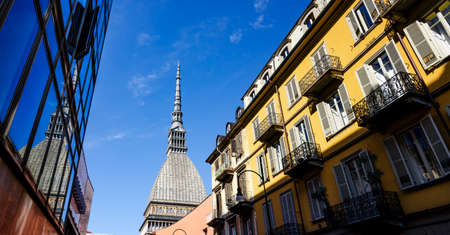 The Mole Antonelliana, symbol of Turin and one of the most famous monuments in Italyのeditorial素材