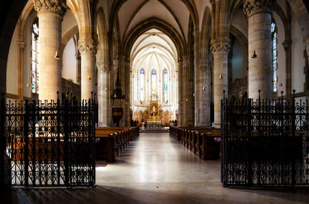 Saint Elisabeth parish church (katholische elisabehkirche) in Vienna, Austria. Interiorのeditorial素材