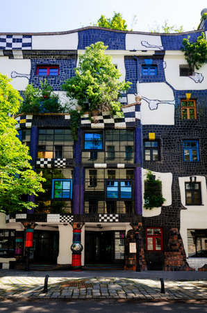 VIENNA, AUSTRIA - MAY 22, 2017: the famous Kunst Haus Wien, modern building and landmark of Vienna (Austria) on may 22, 2017のeditorial素材