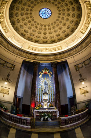 TURIN, ITALY - SEPTEMBER 24, 2017: interior of the church of the Gran Madre in Turin (Piedmont, Italy) on september 24, 2017のeditorial素材