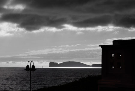 Alghero and shadowsの写真素材