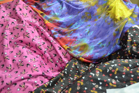 Fabrics on a tableのeditorial素材