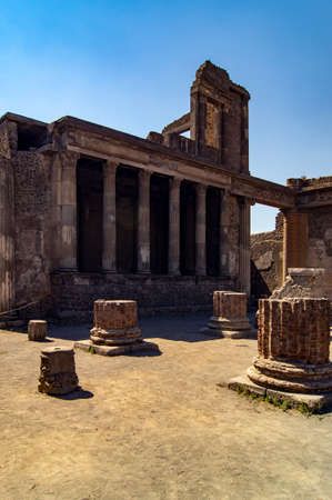 Apollo Temple, Pompeiiの写真素材