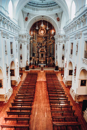 View of the church of San idelfonso de Toledoの写真素材