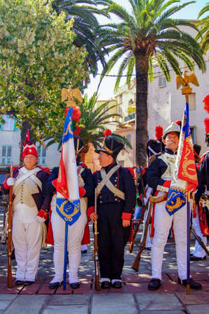 Representation of Napoleonic soldiers in Ajaccioのeditorial素材