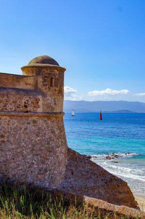 Watchtower of the military fortress of Ajaccioのeditorial素材