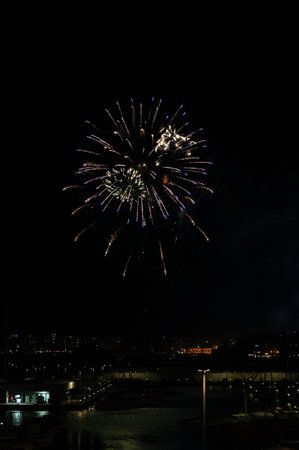 the famous annual pyrotechnic competition in Blanes
