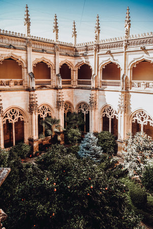 Monastery cloister San Juan de los Reyes de Toledoのeditorial素材