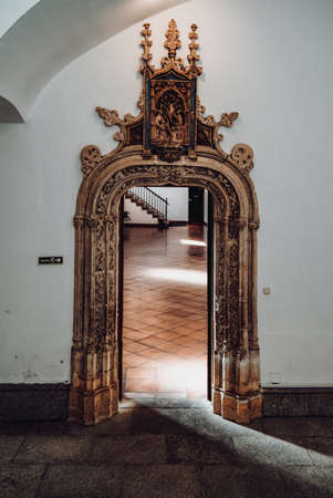 Interior door detail of the monastery of San Juan de los Reyes de Toledoのeditorial素材