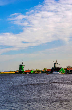View of a Zaanse schans millのeditorial素材