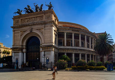 Garibaldi Polytema Theater in Palermoのeditorial素材