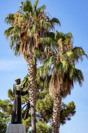 Joaquim Ruyra monument in Blanesのeditorial素材
