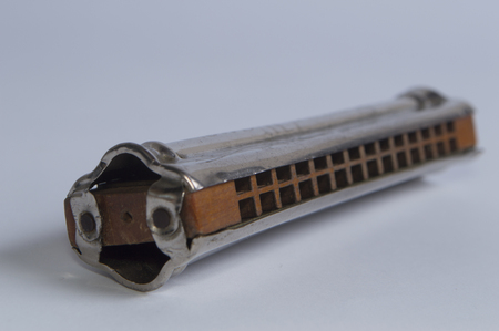 Lying harmonicの写真素材