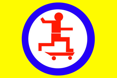 Skateboard illustrationの写真素材