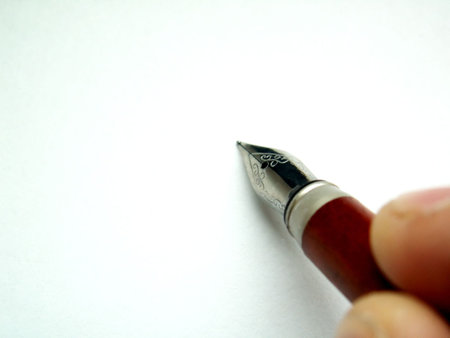 Pen and blank paperの写真素材