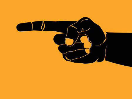 hand vector illustrationのイラスト素材