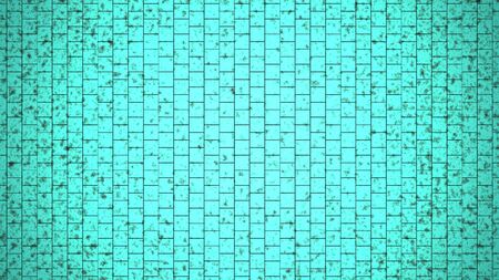 Green/ aqua small tiles illustration. Background seamless textureの写真素材