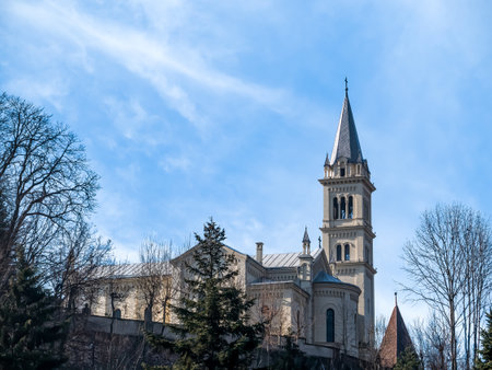 Sighisoara Romania - 11.26.2020: Saint Joseph Roman Catholic Church Citadel located in Sighisoara, Romania.のeditorial素材