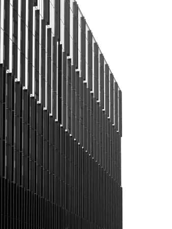 Black and white detail with a modern office building. Abstract photographyの写真素材
