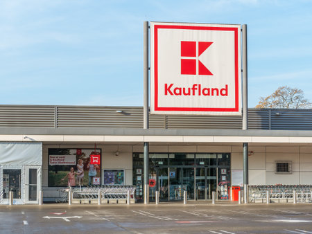 Bucharest, Romania -01.01.2023: Kaufland store in Drumul Taberei, Bucharest. Kaufland is a German hypermarket chain, part of the Schwarz Gruppeのeditorial素材