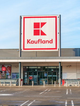 Bucharest, Romania -01.01.2023: Kaufland store in Drumul Taberei, Bucharest. Kaufland is a German hypermarket chain, part of the Schwarz Gruppeのeditorial素材