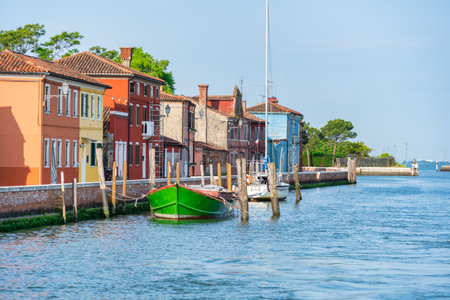 Mazzorbo island located in the northern part of the Lagoon of Venice.の写真素材