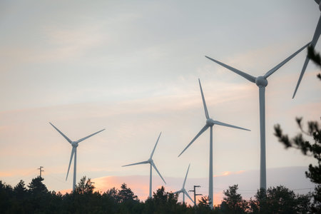 Windfarm in Monterenzio, Italy