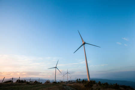 Windfarm in Monterenzio, Italyの写真素材