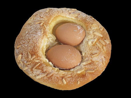 cake with eggs                               