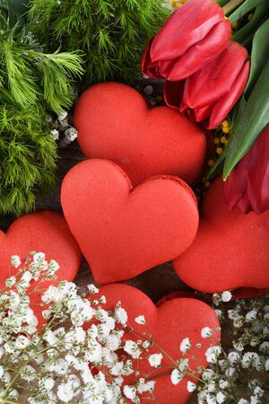 Anniversary Eating Party Sharing Concept. Mother's Day, Valentine Day, Woman's Day, Happy Birthdayの写真素材