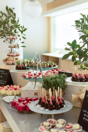 Dessert and Sweets Buffet Brunch Catering Dining Eating Party Sharing Concept