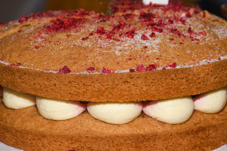 Victoria cake, gluten free, wheat free, dairy free.の写真素材