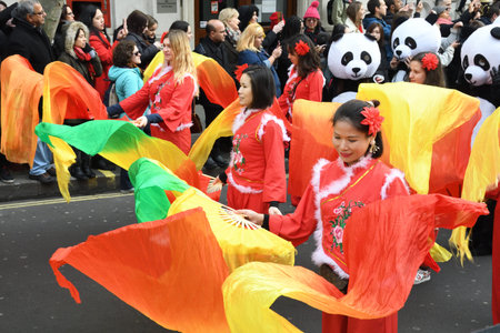 London, United Kingdom, 25th of January 2020: Chinese New Year is the Chinese festival that...