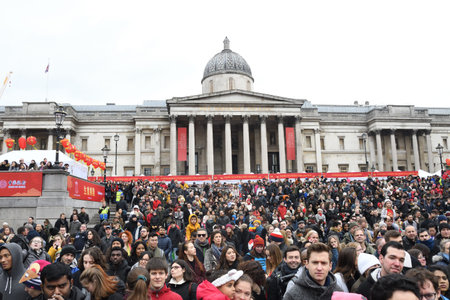 London, United Kingdom, 25th of January 2020: Chinese New Year is the Chinese festival that...
