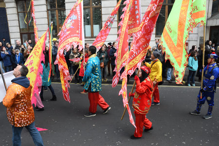 London, United Kingdom, 25th of January 2020: Chinese New Year is the Chinese festival that...