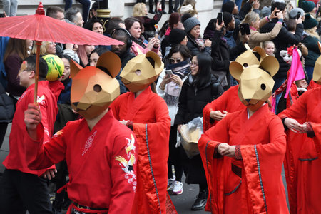 London, United Kingdom, 25th of January 2020: Chinese New Year is the Chinese festival that...